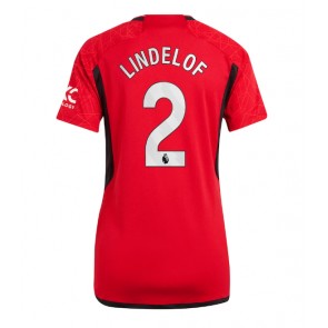 Manchester United Victor Lindelof #2 Koszulka Podstawowych Kobiety 2023-24 Krótki Rękaw